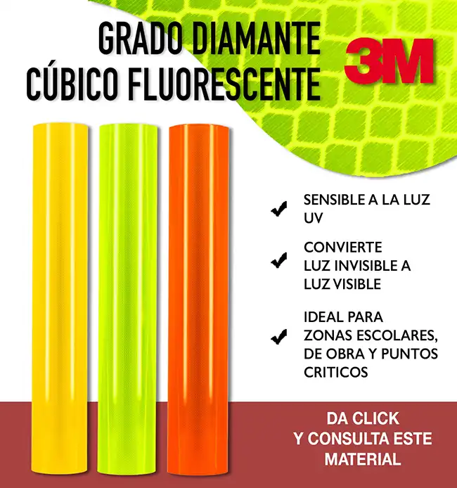 Grado Diamante Cúbico Fluorescente 3M